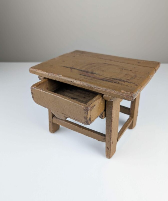 Pequeña Mesa Tocinera Mueble Rústico Auxiliar S.XIX