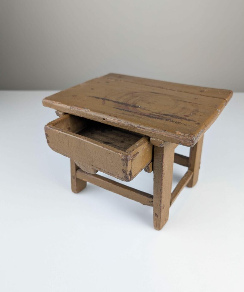Pequeña Mesa Tocinera Mueble Rústico Auxiliar S.XIX
