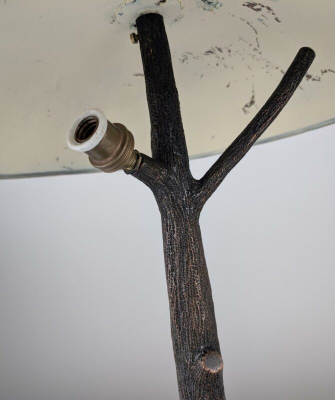 Lámpara Escultural de Cobre Martillado en Forma de Árbol, Mid-Century Modern - Imagen 10