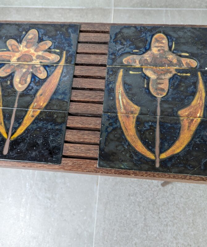 Mesa Danesa estilo Mel Smilow con cerámica , 1960s - Imagen 6