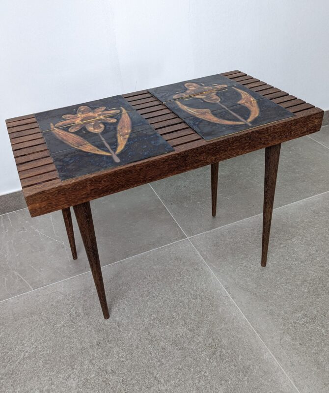 Mesa Danesa estilo Mel Smilow con cerámica , 1960s - Imagen 3