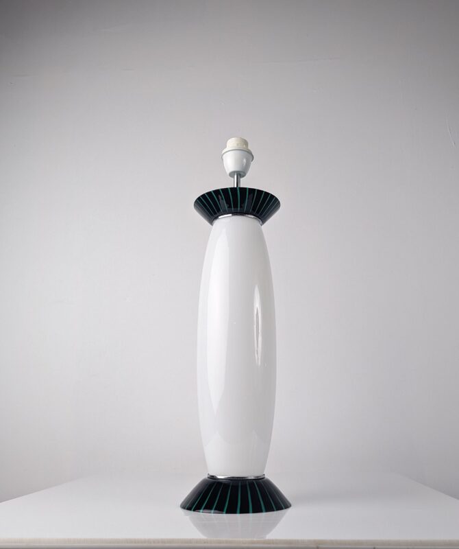 Lámpara de mesa en cristal por VeArt Italia 1980