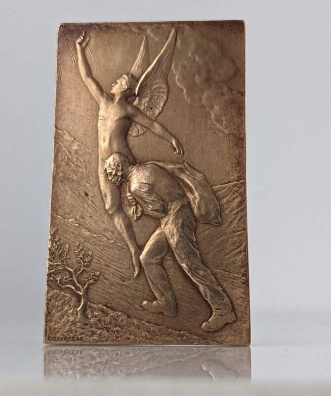 Medalla Bernheim Fondateur de Godefroid Devreese por Fonson & Cie, Belgica 1939 - Imagen 4