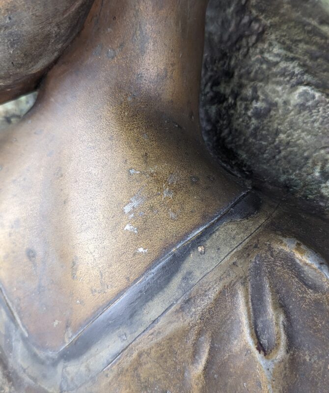 Lámpara escultura Art Nouveau por Julien Causse 1900s - Imagen 6