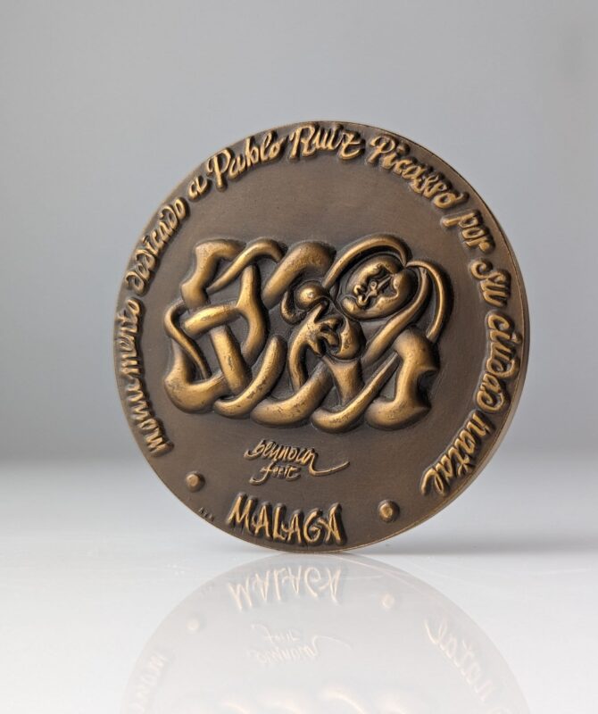 Medalla Homenaje a Picasso por Miguel Berrocal 1981