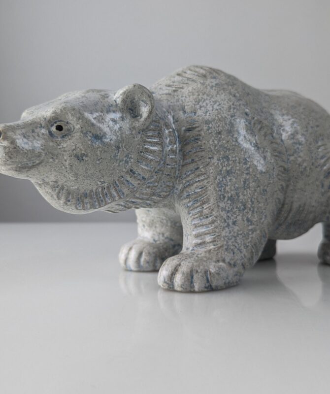 Escultura Oso Polar de Oscar Hartung para Ego Stengods 1970