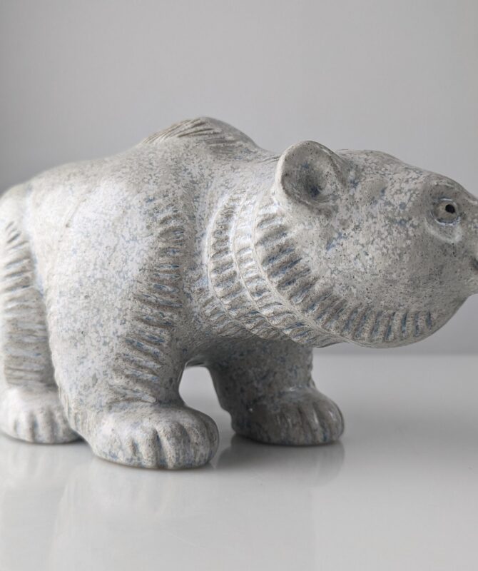 Escultura Oso Polar de Oscar Hartung para Ego Stengods 1970 - Imagen 7