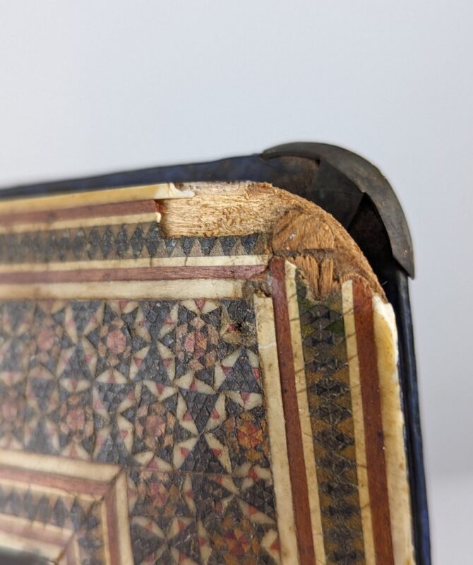 Antiguo álbum Qajar de plata pintado a mano - Imagen 9