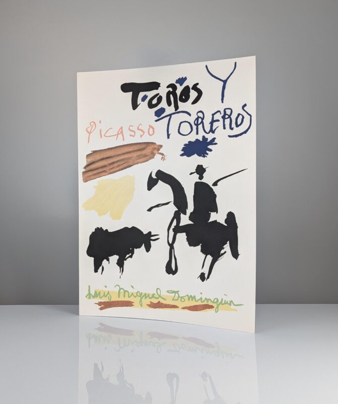 Pablo Picasso ”Toros y Toreros” 1961 Offset Print en papel Arches Vellum, Francia 1996