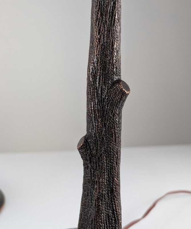 Lámpara Escultural de Cobre Martillado en Forma de Árbol, Mid-Century Modern - Imagen 6