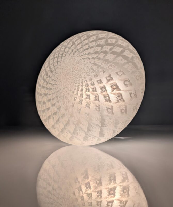 Lámpara de Techo en Cristal de Murano, Diseño Italiano 1960s - Imagen 3