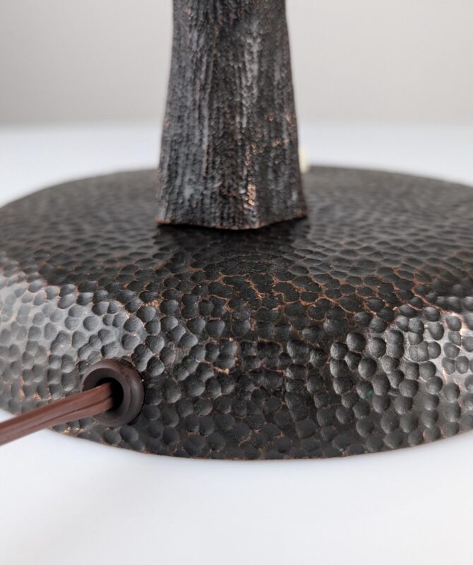 Lámpara Escultural de Cobre Martillado en Forma de Árbol, Mid-Century Modern - Imagen 7