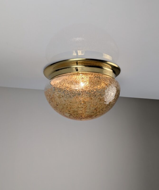 Lámpara de Techo de Cristal de Murano Efecto Caramelo 1960s - Imagen 3