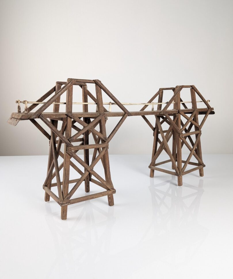 Maqueta del Puente sobre el Río Kwai en Madera y Hierro, 1950s