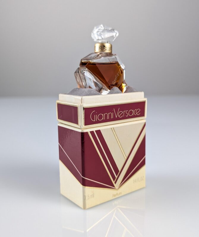 Perfume Miniatura Gianni Versace Parfum Puro 7,5 ml, Rare 1981 con Caja Original - Imagen 6