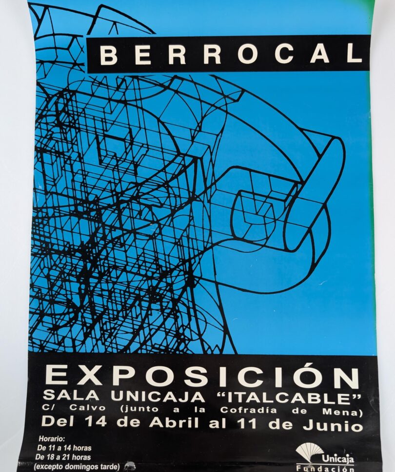 Póster de Exposición de Miguel Berrocal, Sala Unicaja, España, 1990s