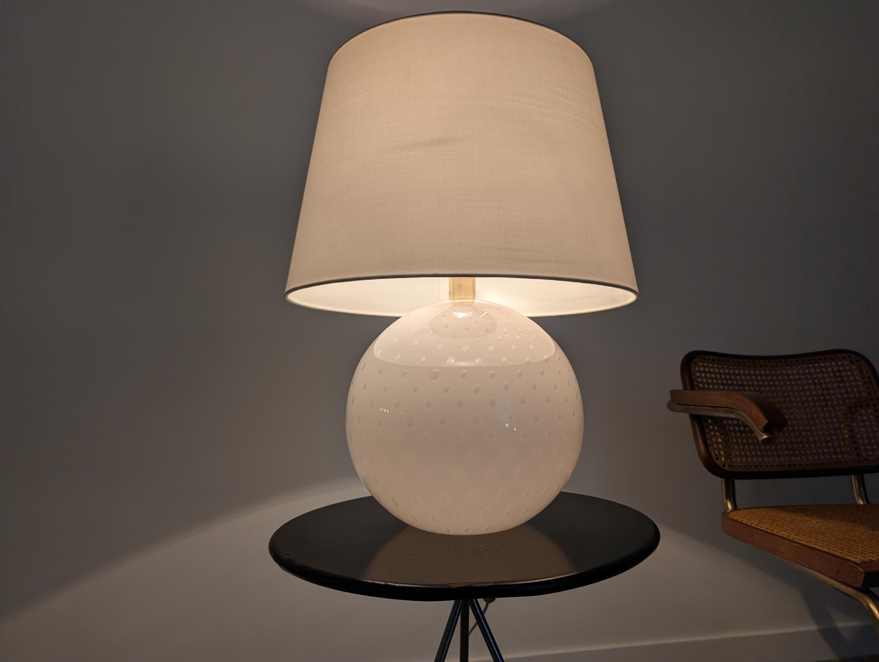 Set de 3 Lámparas Globo en Cristal de Murano Rosa y Blanco, Italia, 1970s - Imagen 7