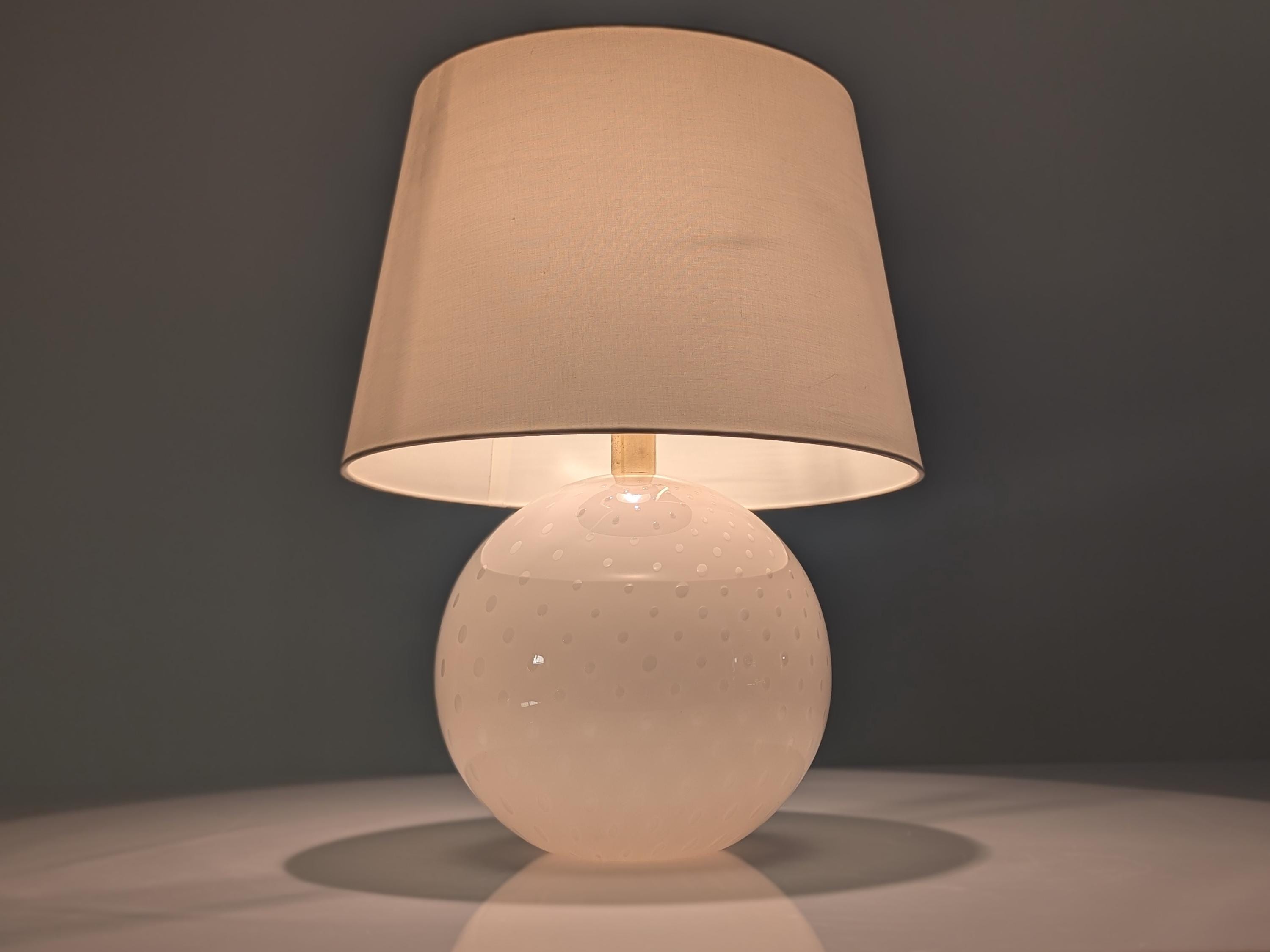 Set de 3 Lámparas Globo en Cristal de Murano Rosa y Blanco, Italia, 1970s - Imagen 5