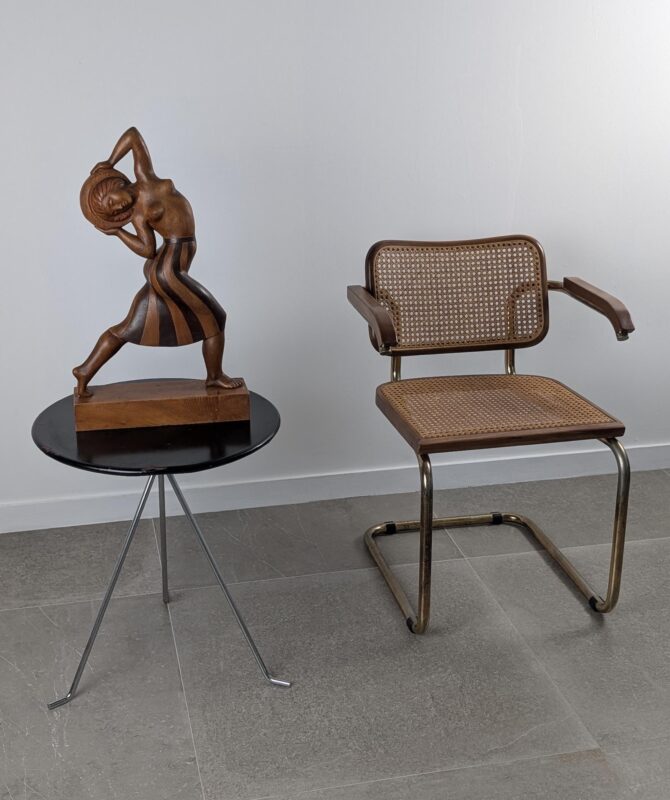 Escultura Única en Madera Jens Jacob Nielsen Bregnoe Firmada, Años 20 - Imagen 8