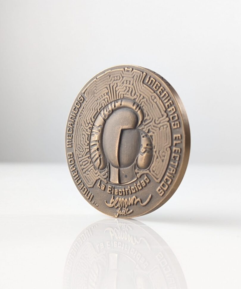 Miguel Berrocal Opus 294 Medalla Bronce La Mecánica Electricidad Gijón 1980s