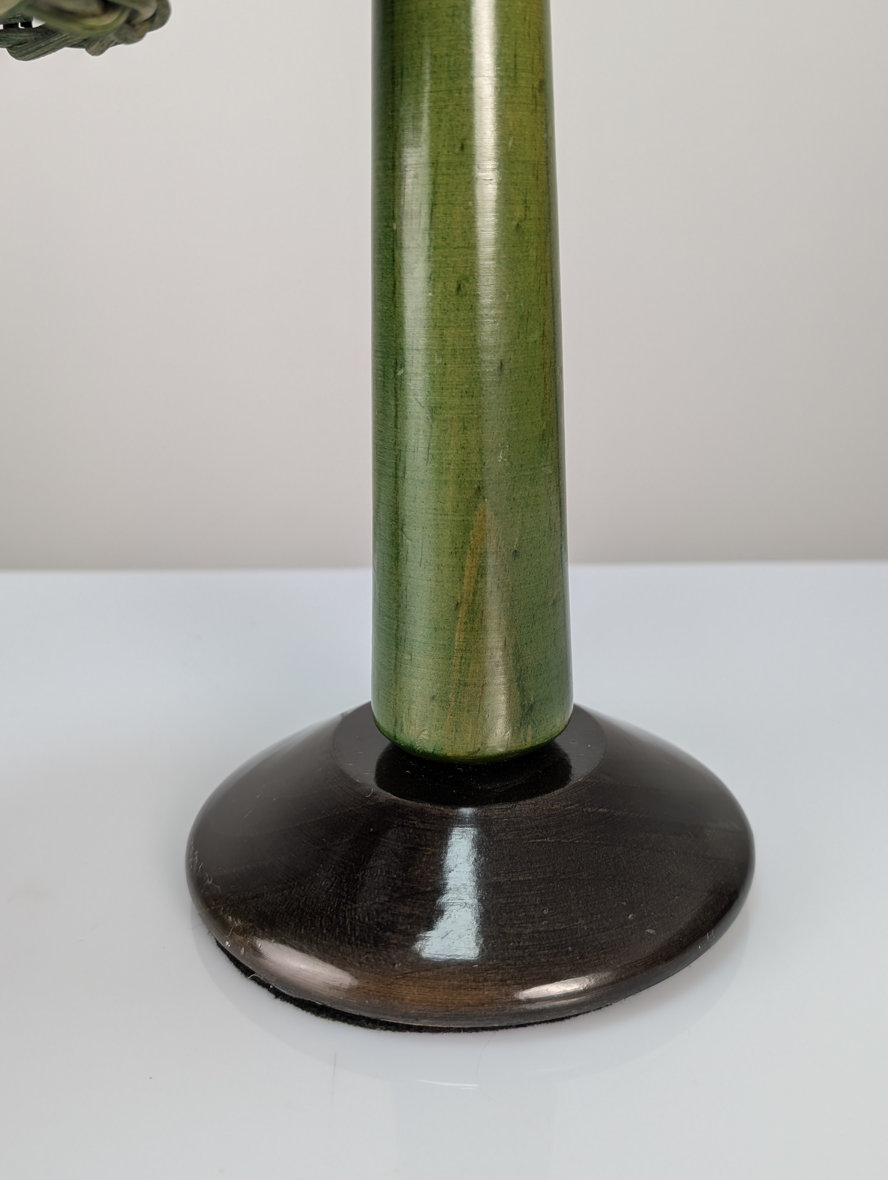 Organic Modern Estilo Mario Lopez Torres Lámparas Ratán Verde 1980s - Imagen 10