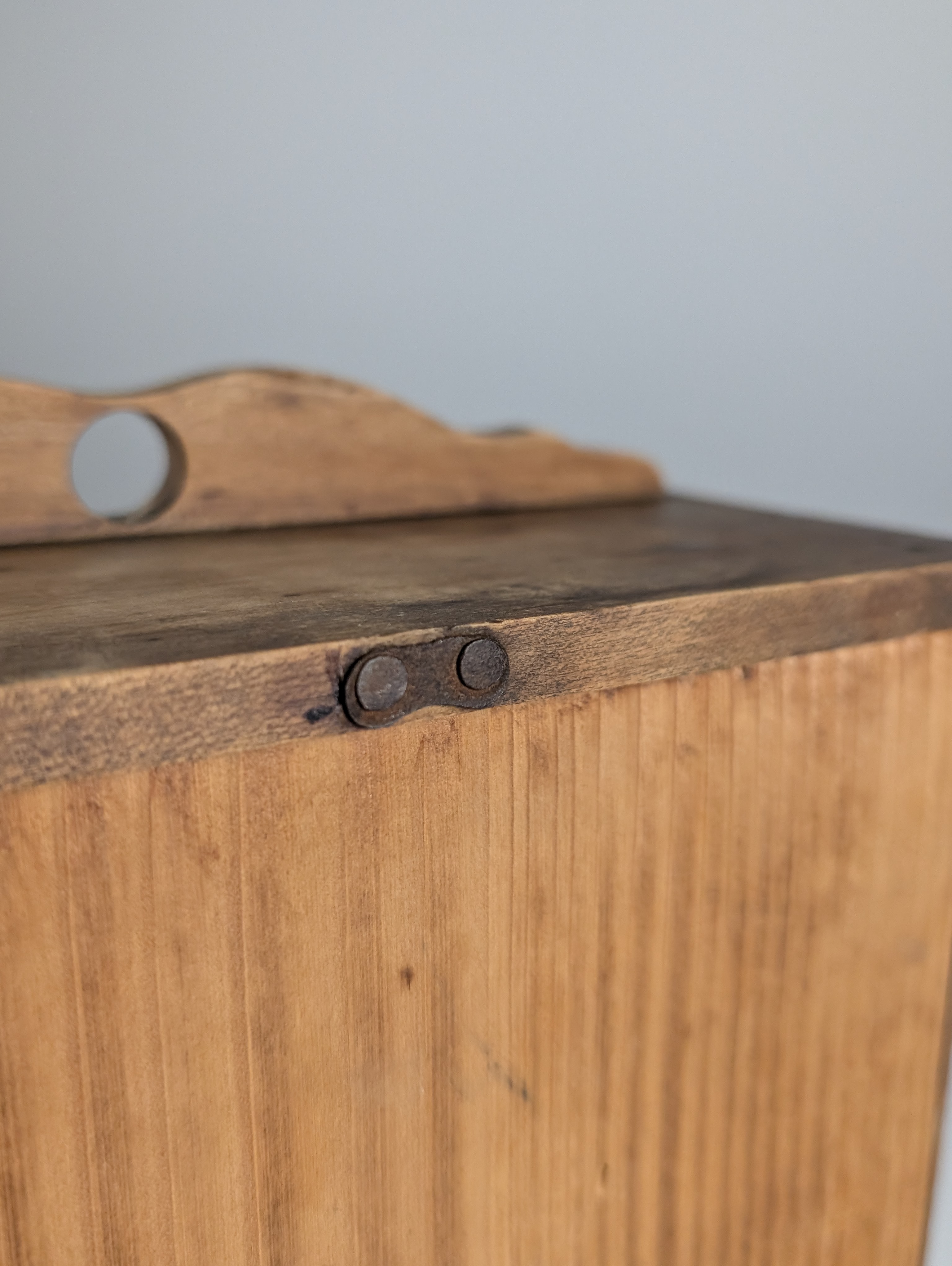 Especiero Rústico Español de Madera con Etiquetas de Cerámica 1930s - Imagen 15