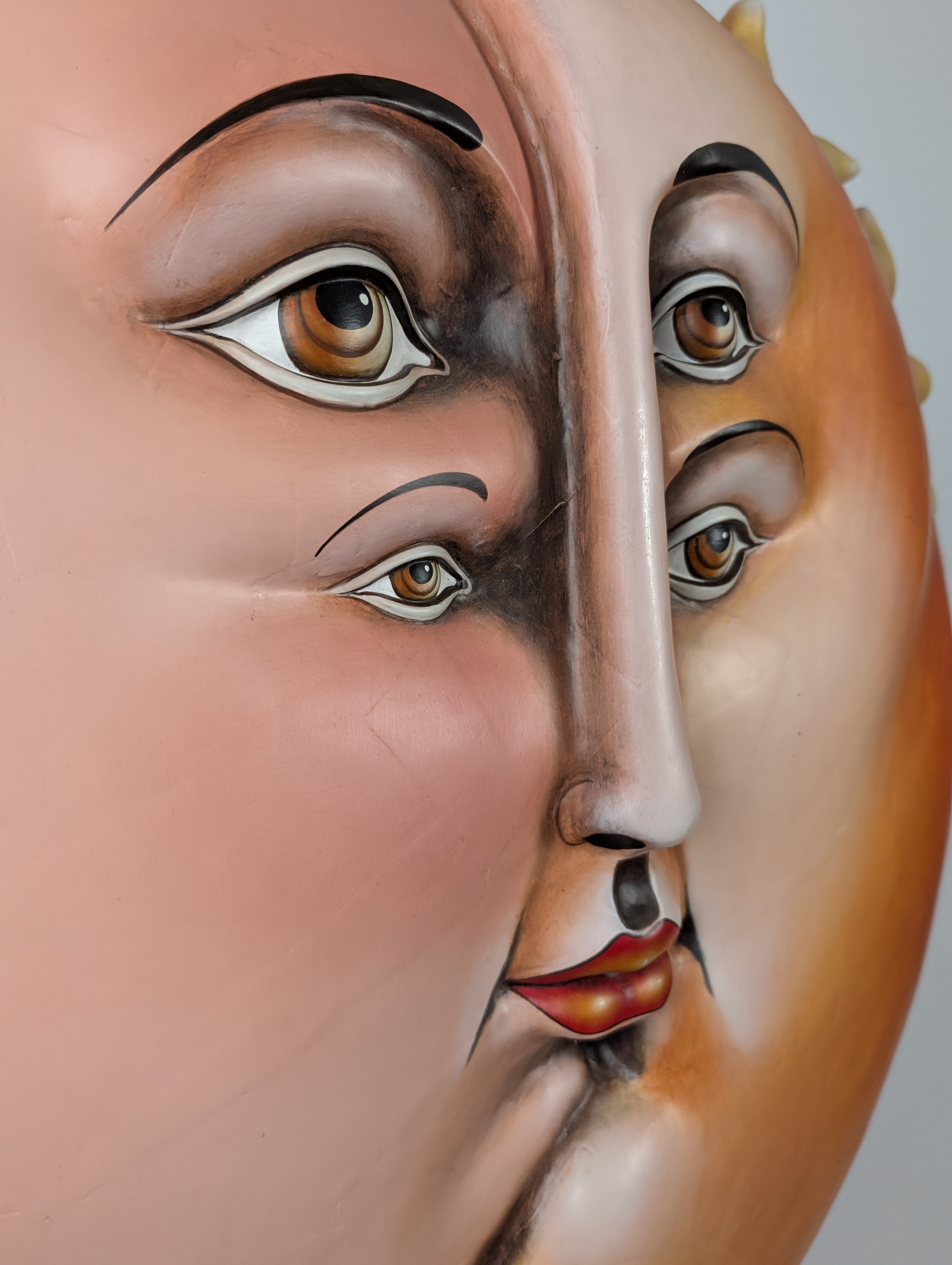 Escultura Monumental en Papel Maché de Sergio Bustamante, 'Sol Eclipse', 1997 - Imagen 14