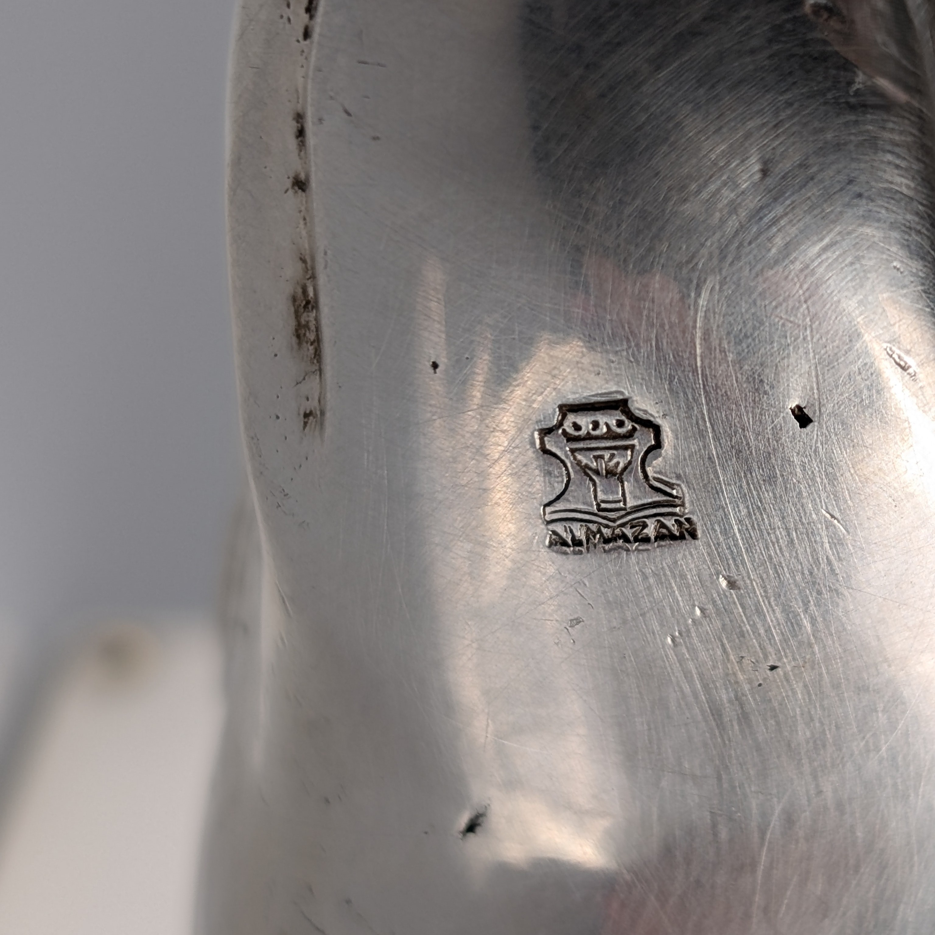 Botellero Rhino Almazán, Madera y Alpaca, Mid-Century Modern, 1960s - Imagen 15