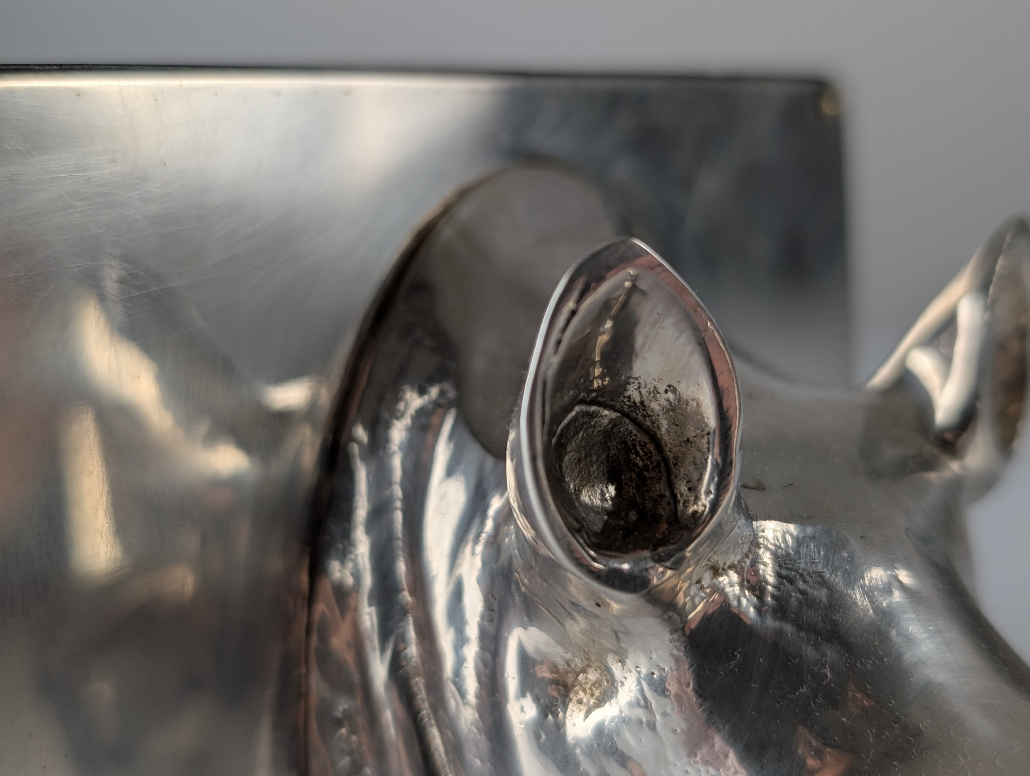 Botellero Rhino Almazán, Madera y Alpaca, Mid-Century Modern, 1960s - Imagen 9