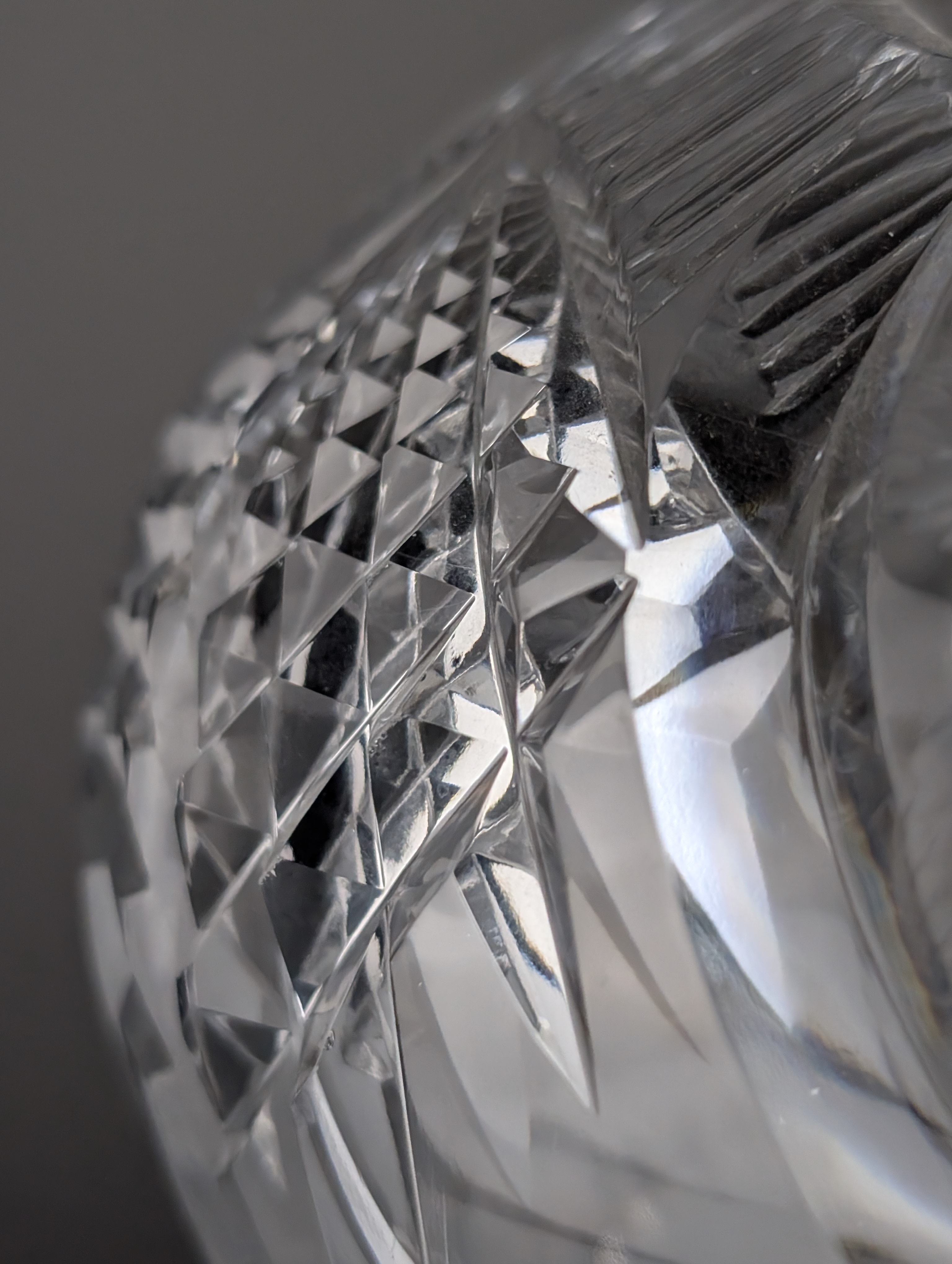 Lámpara de Mesa Art Déco Tipo Seta en Cristal Tallado Francia 1920s - Imagen 16