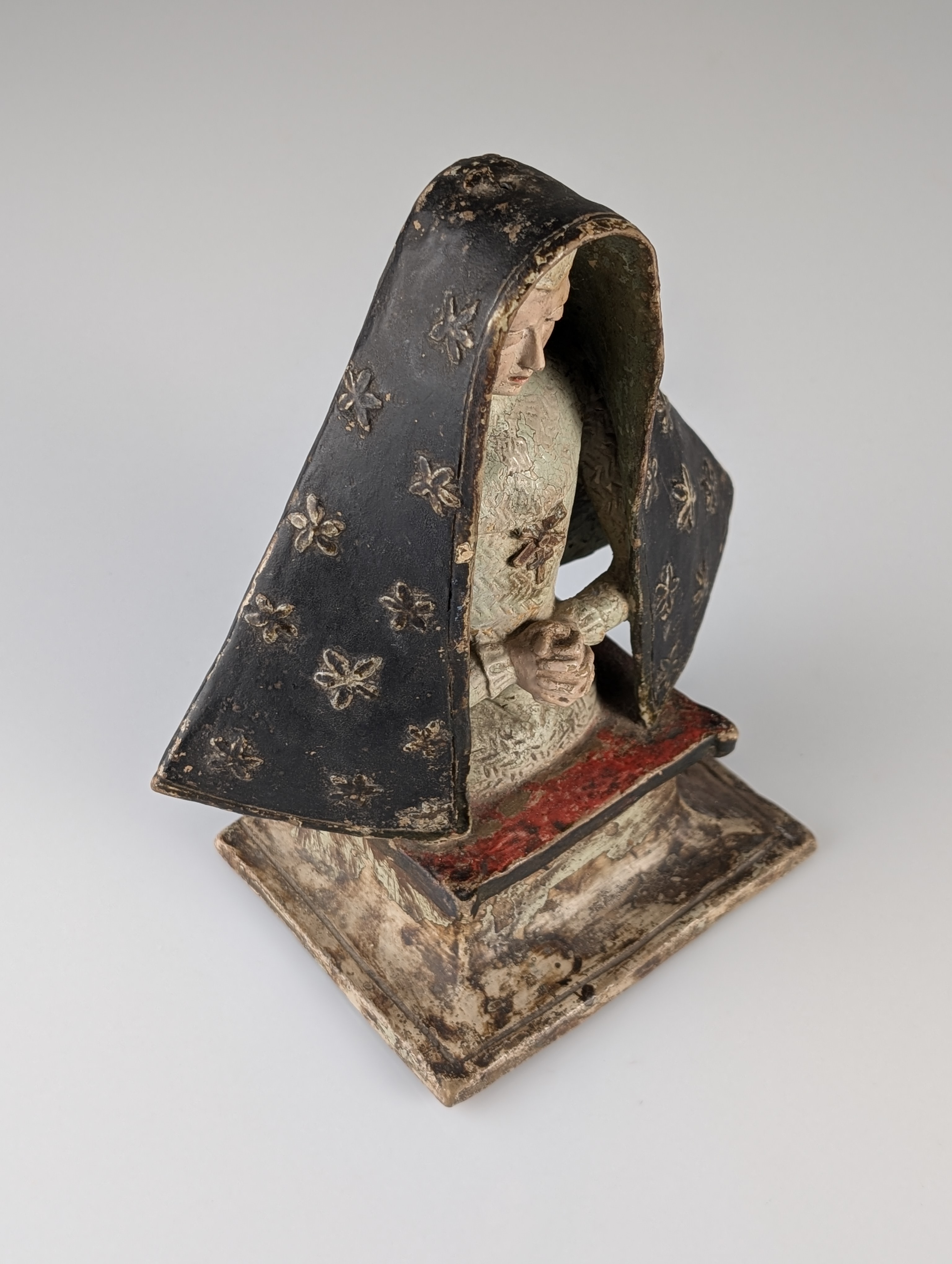 Escultura Mater Dolorosa en Terracota Policromada, Siglo XVIII - Imagen 4