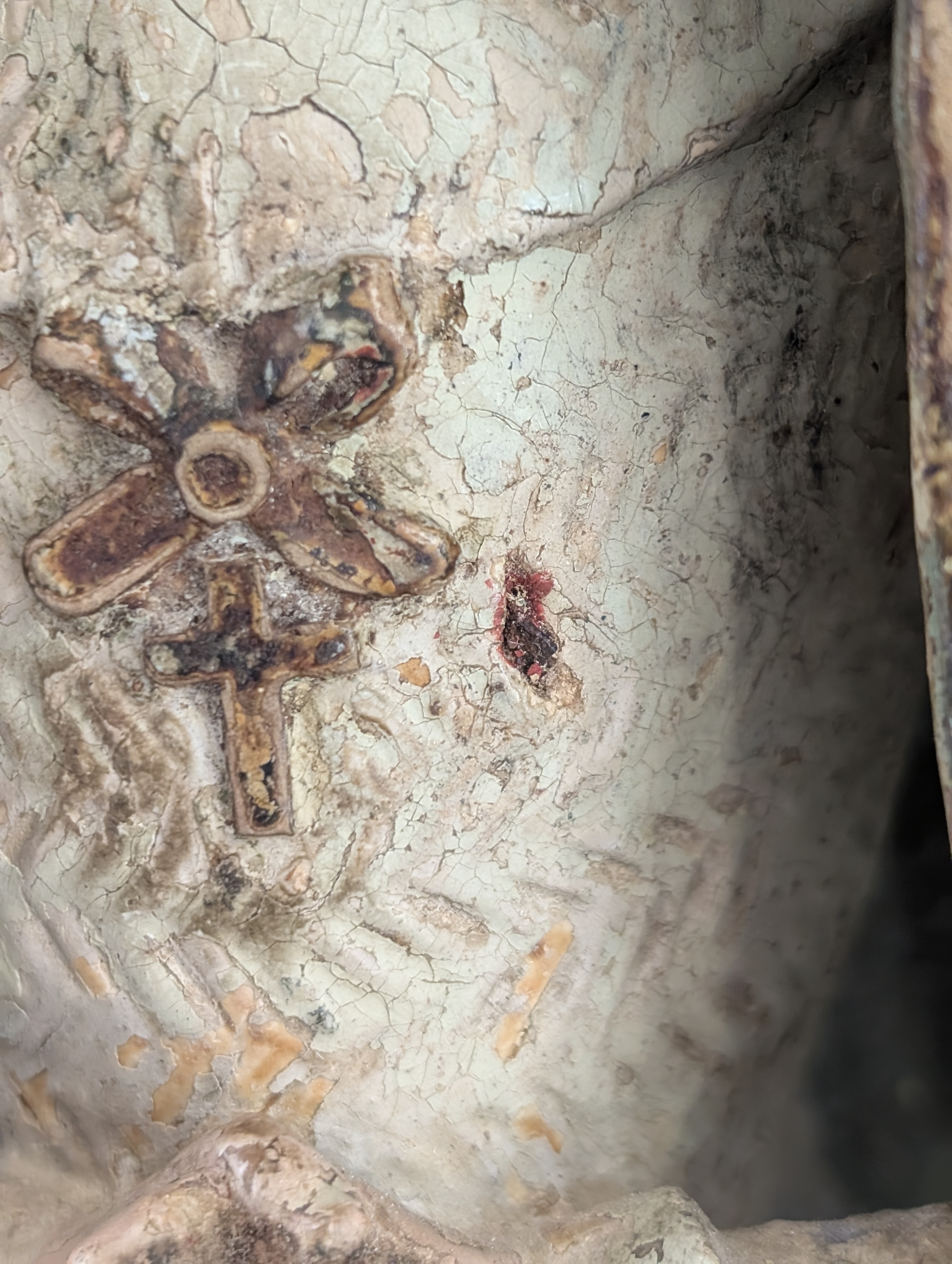 Escultura Mater Dolorosa en Terracota Policromada, Siglo XVIII - Imagen 22