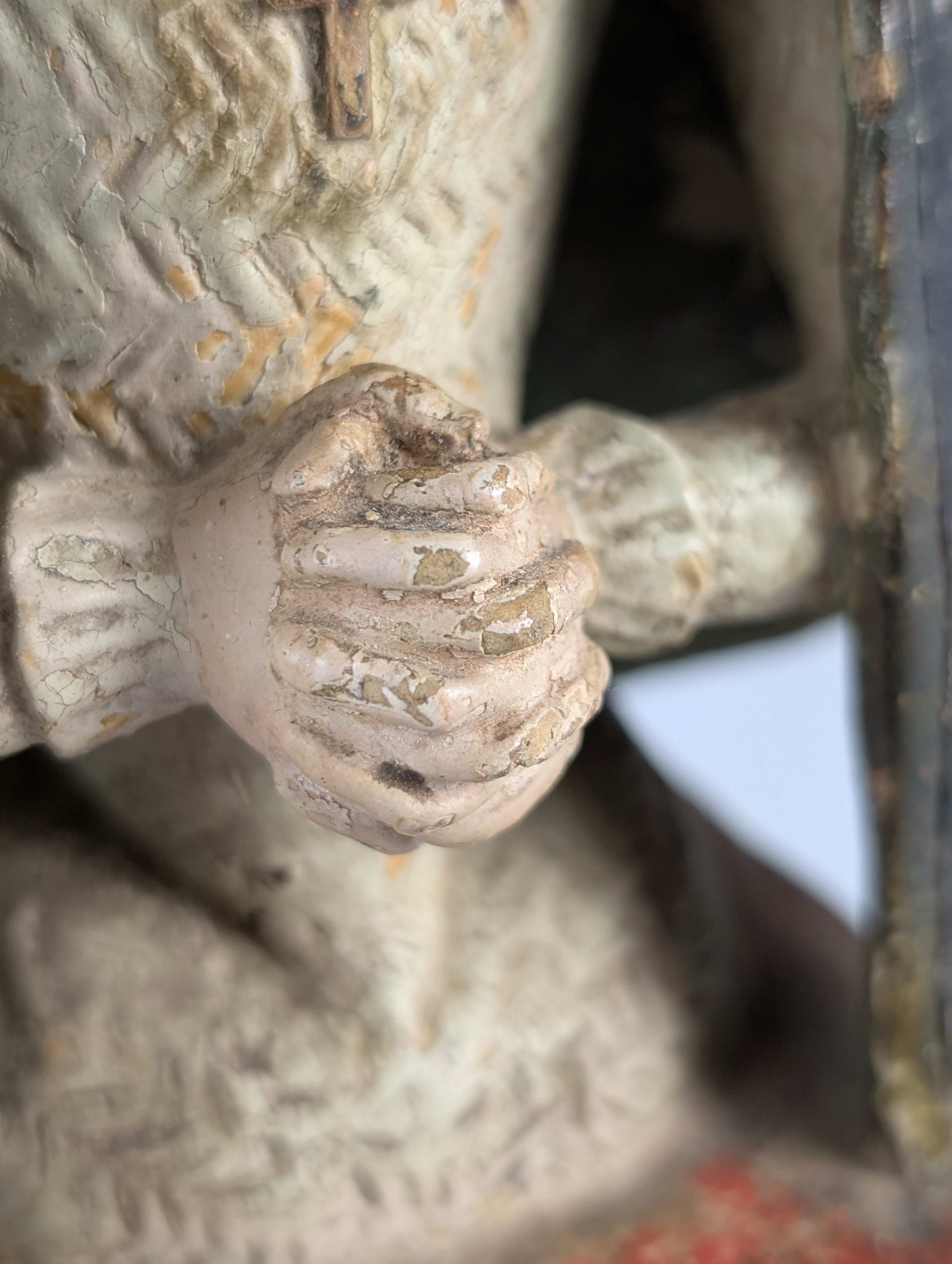 Escultura Mater Dolorosa en Terracota Policromada, Siglo XVIII - Imagen 5