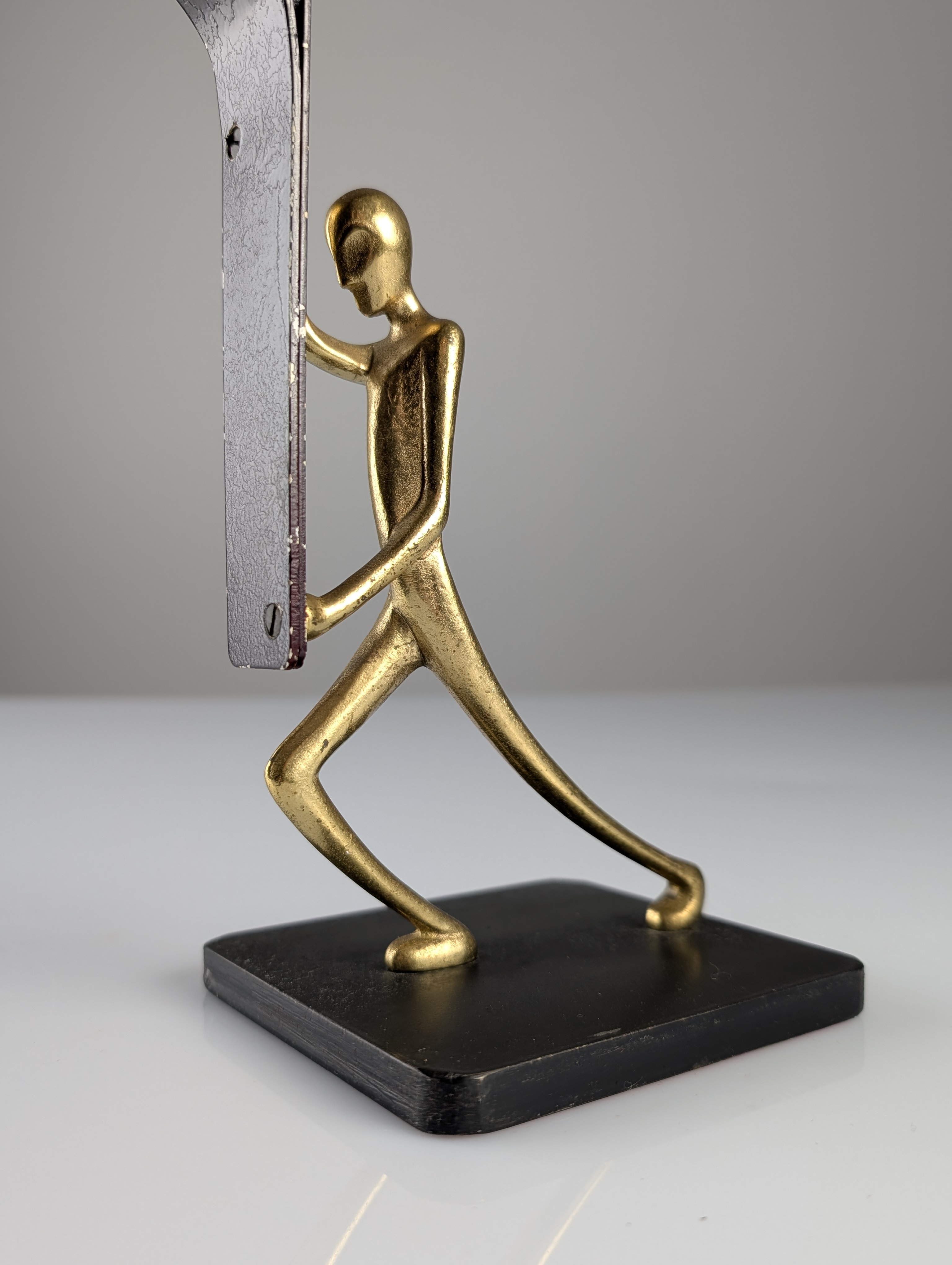 Par de Candelabros Art Deco de Bronce por Karl Hagenauer, 1930s - Imagen 11