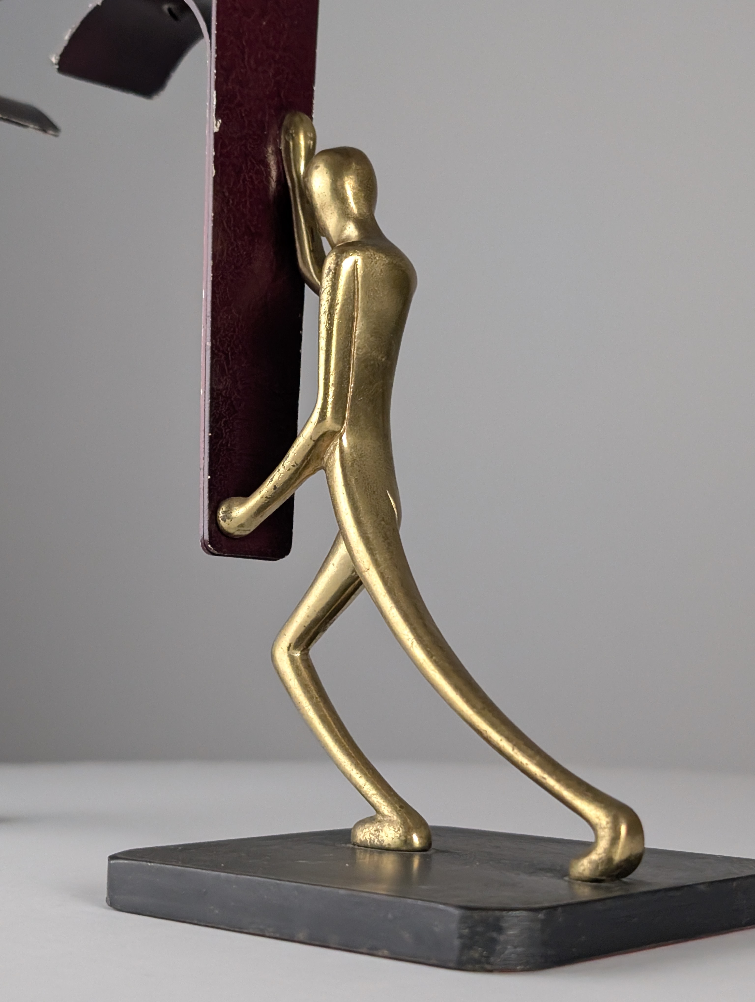 Par de Candelabros Art Deco de Bronce por Karl Hagenauer, 1930s - Imagen 7