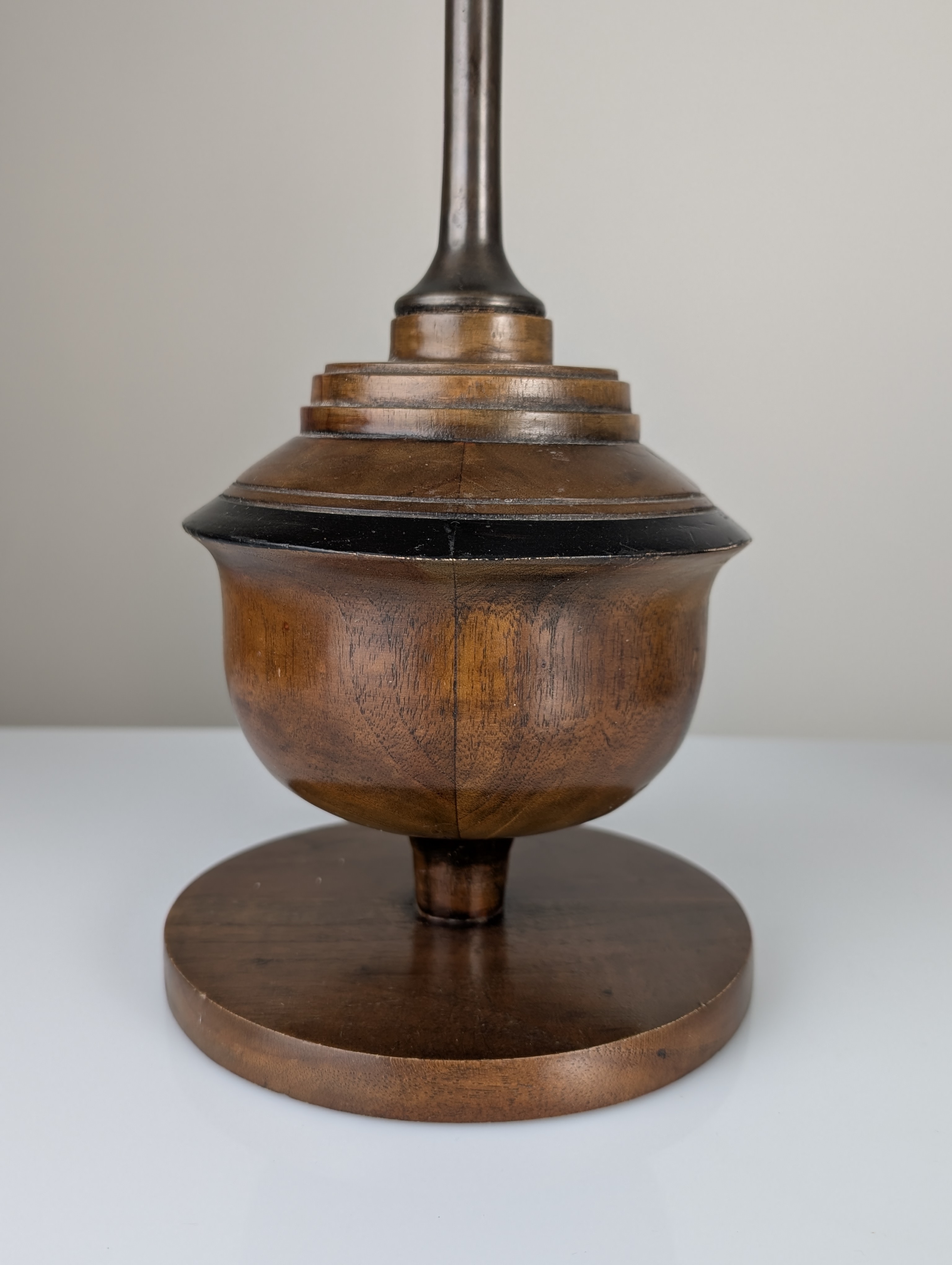 Par de Lámparas de Mesa Regulables en Madera, 1970s - Imagen 9