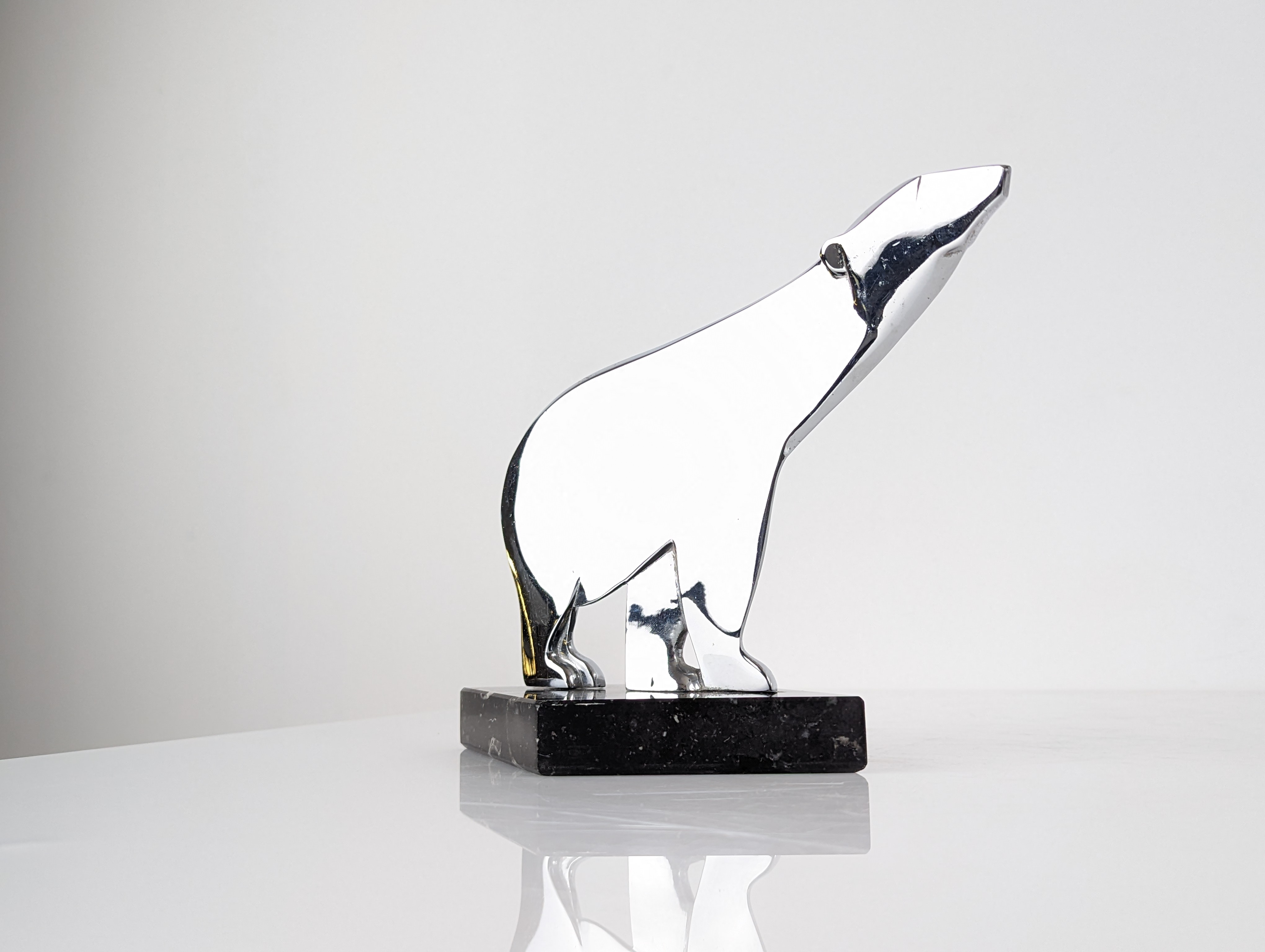 Escultura Art Deco de Oso Polar por Karl Hagenauer, Austria, 1920s - Imagen 10