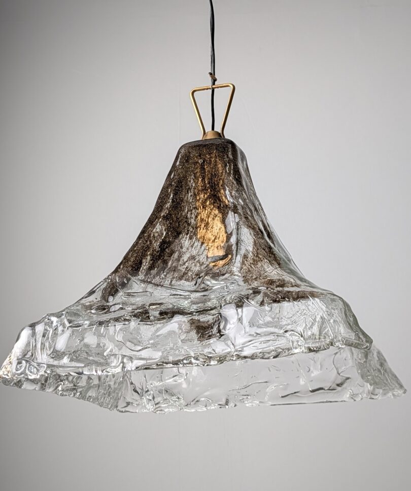 Lámpara Colgante De Cristal De Murano Por Carlo Nason Para Mazzega, Italia, 1970s