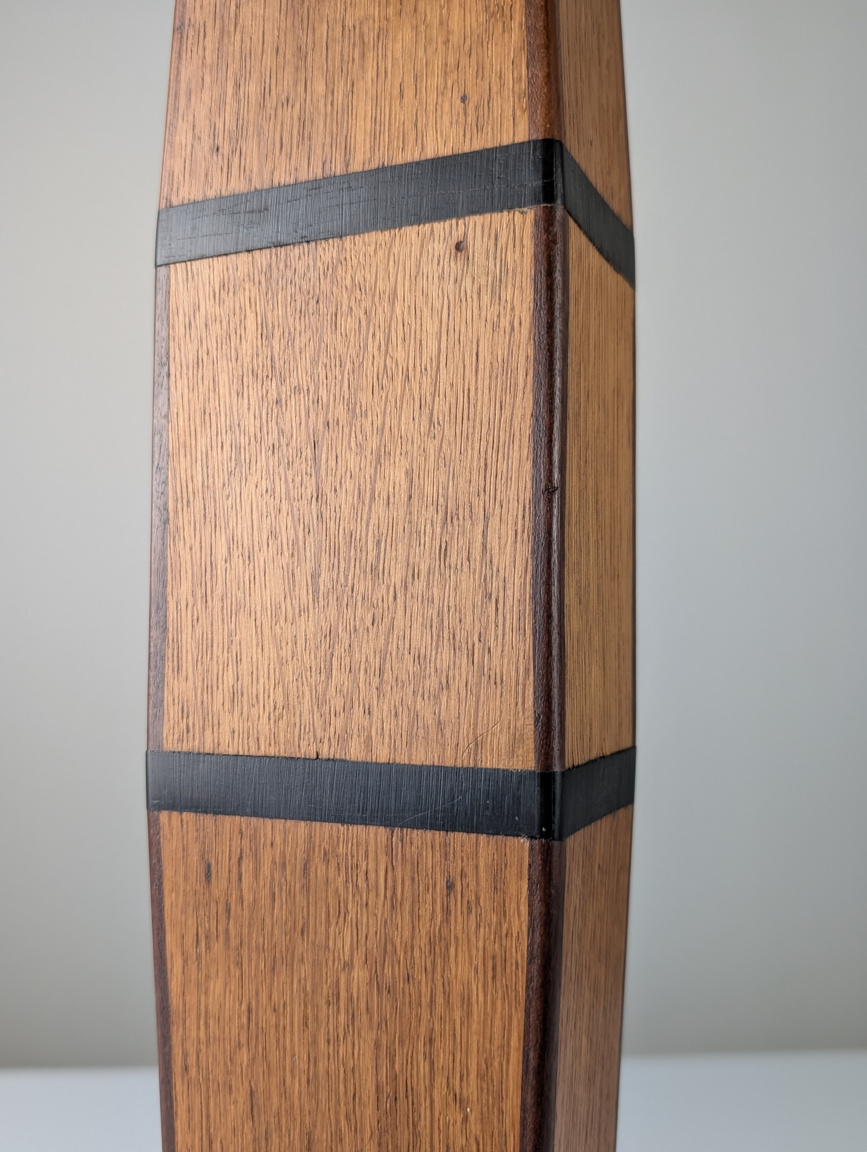 Columna Pedestal Art Deco en Madera con Marquetería Geométrica, Francia, 1920s - Imagen 8